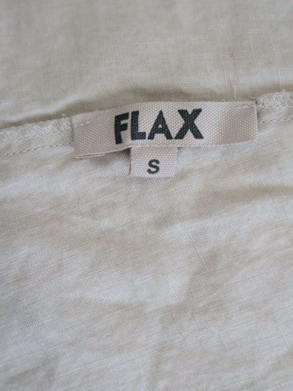 FLAX Open Cross Back Linen Apron Dress | S - Picture 2 of 7